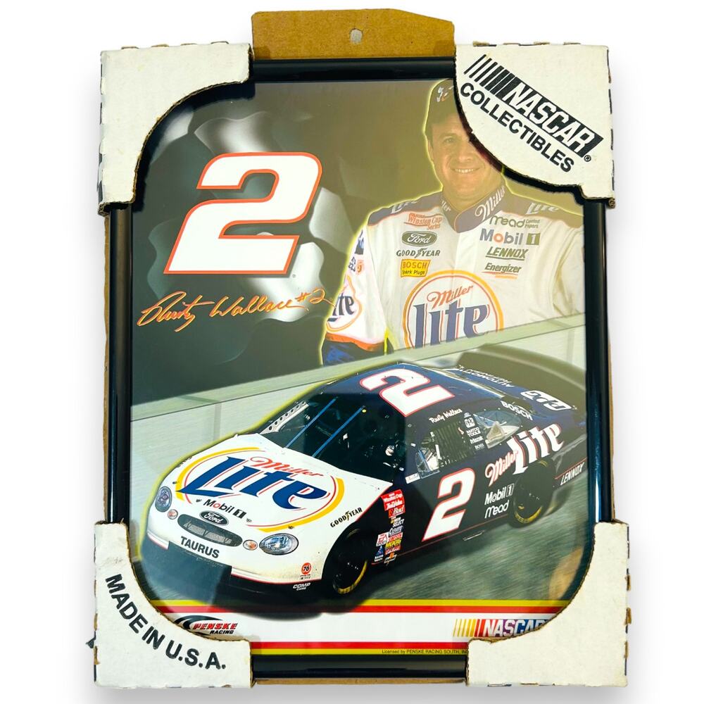 Rusty Wallace 8 x 10.25 Framed Poster Nascar Collectibles Captiva